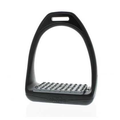 Стремена пластик Compositi Reflex с широкой платформой  (Чёрный/Серый)