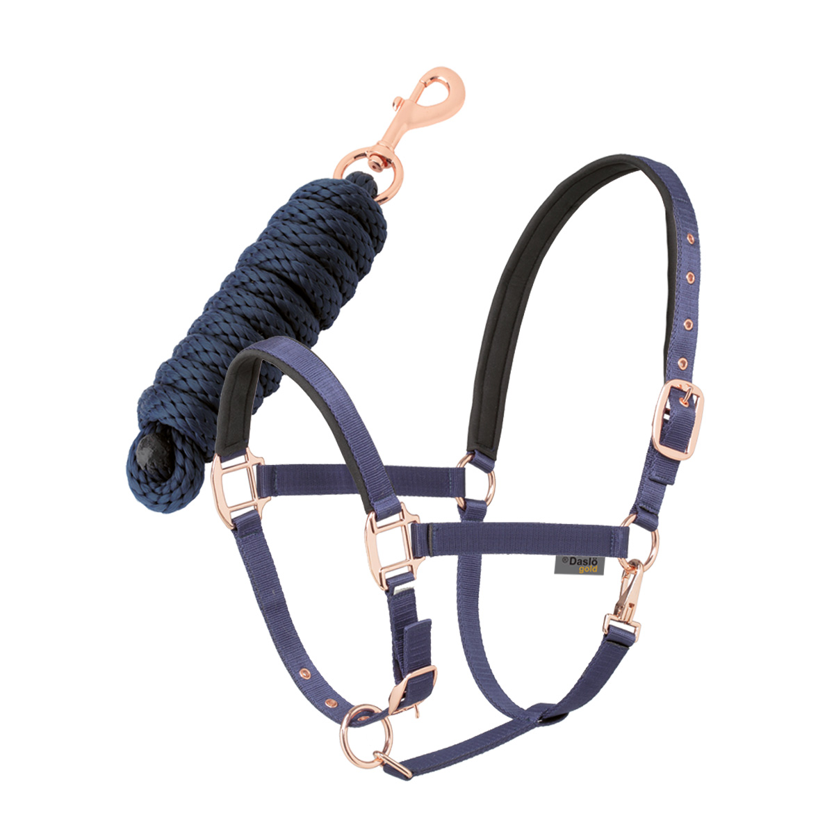 Недоуздок с чумбуром "DASLO GOLD"