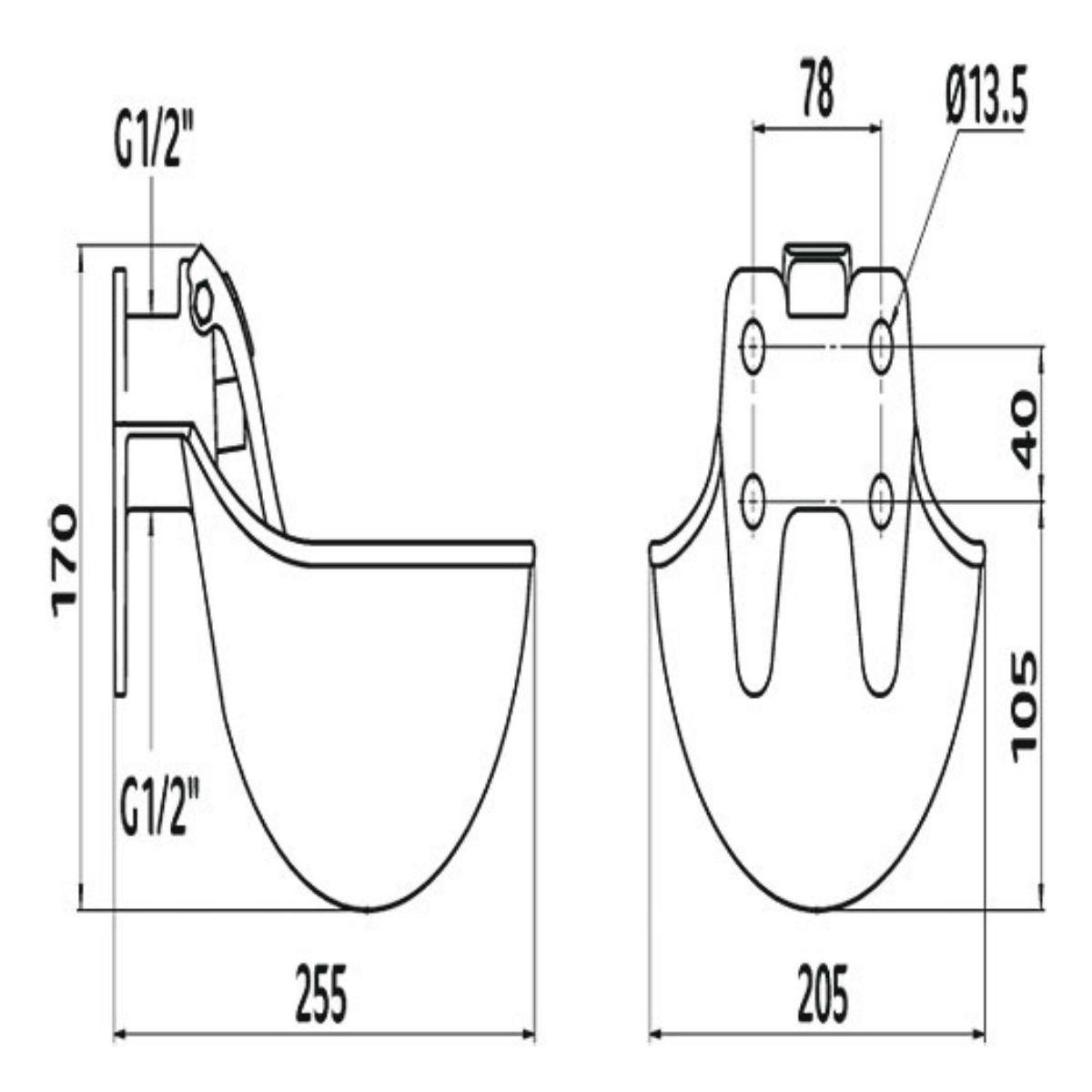 Автопоилка чугунная