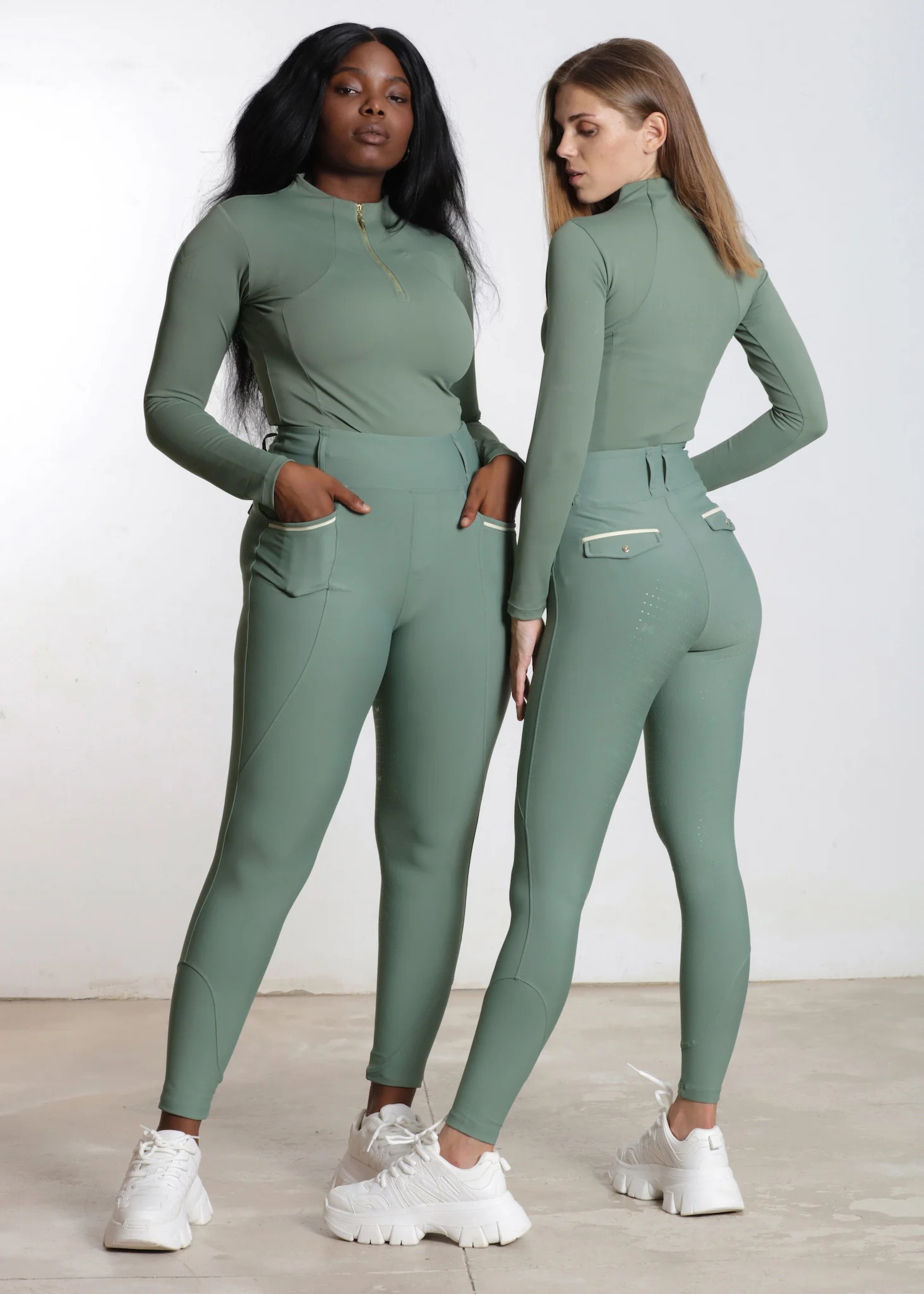 Лонгслив для верховой езды "Maximilian" Хаки (XL)