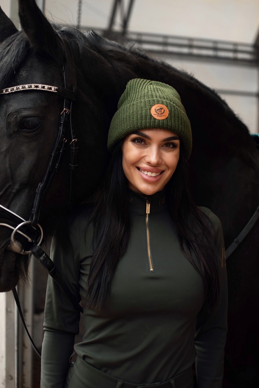 Шапка вязаная BRAMIN зеленая