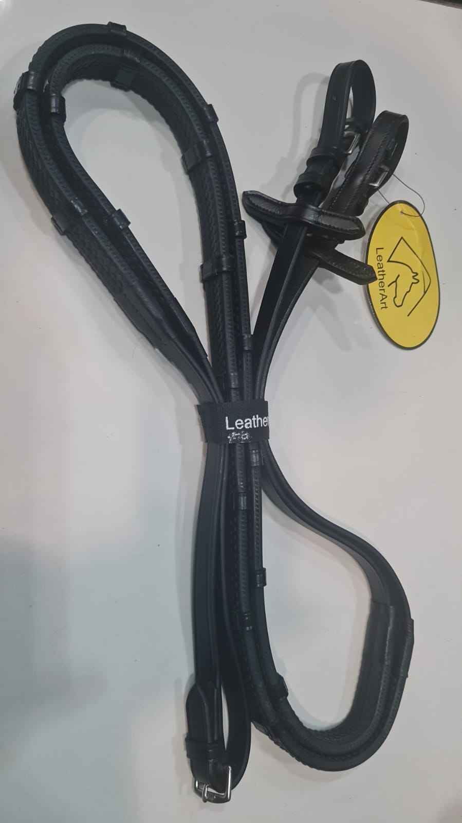 Повод  резиновый "шланг" с ограничителями, LeatherArt