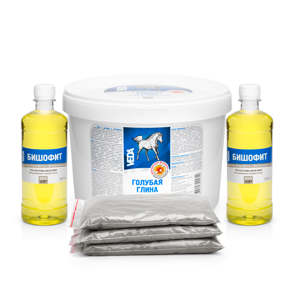 Голубая глина с арникой и бишофитом, 2,5 кг.