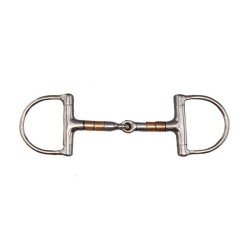 Трензель D-кольца, с медными роликами на грызле