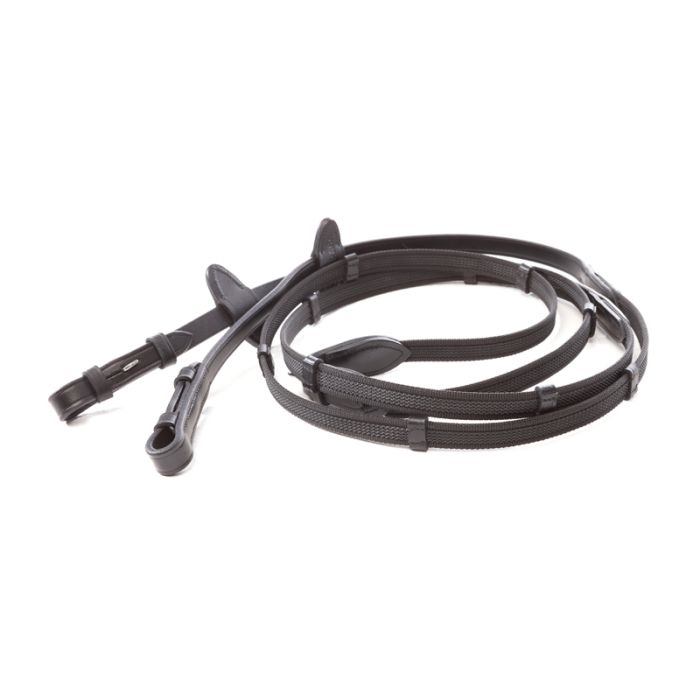 Повод прорезиненный "Kavalkade"  черный