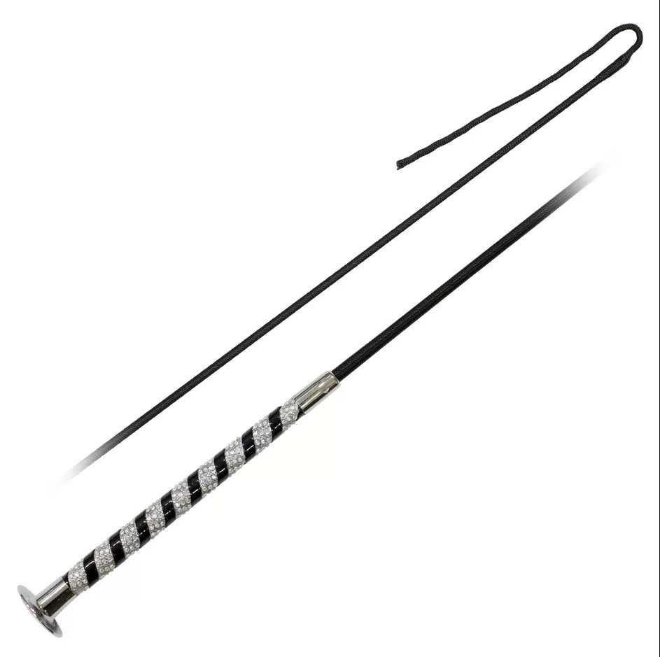 Хлыст выездковый со стразами на ручке