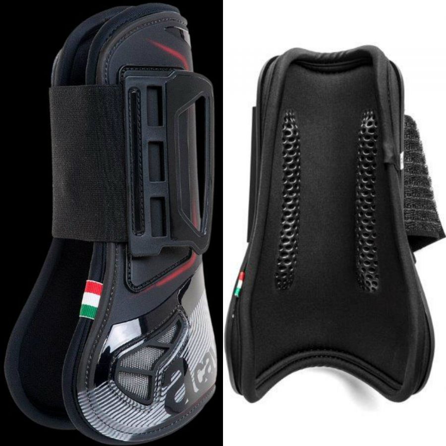 Ногавки Acavallo "OPERA" СТАН с гелем на крючках Full (Черный)