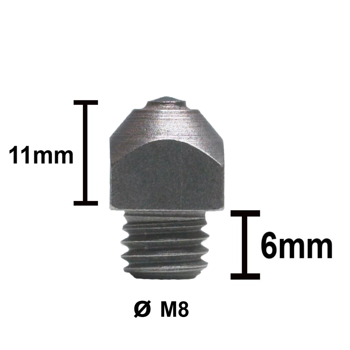 Шипы для подков зимние М8 с победитовой вставкой