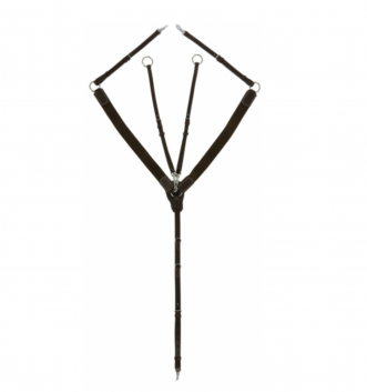 Подперсье классическое кожаное с резинками LeatherArt, Чёрные, FULL