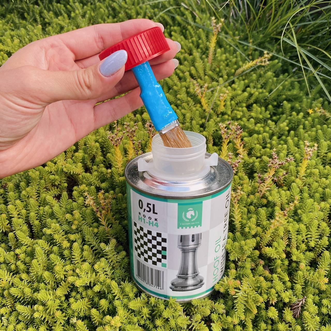 Масло для копыт "ChessPlaid" с маслом чайного дерева