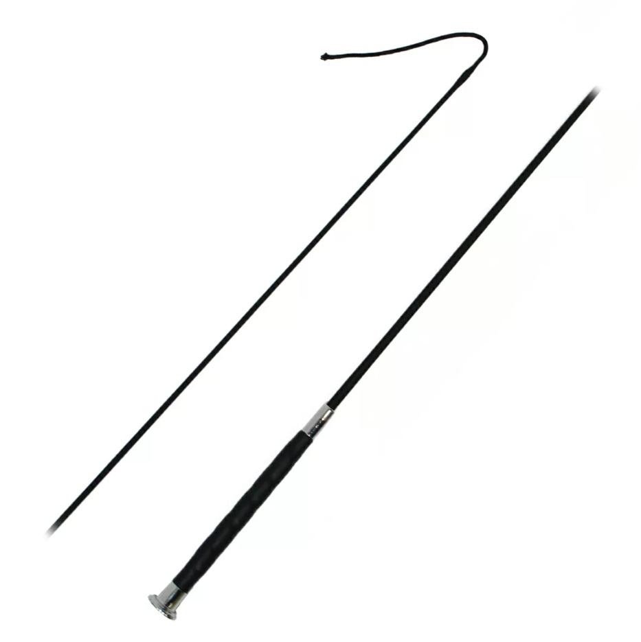 Хлыст выездковый, кожаная ручка и металлическая отделка