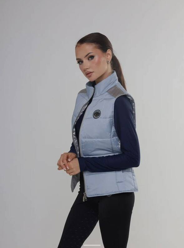 Жилетка для конного спорта голубая