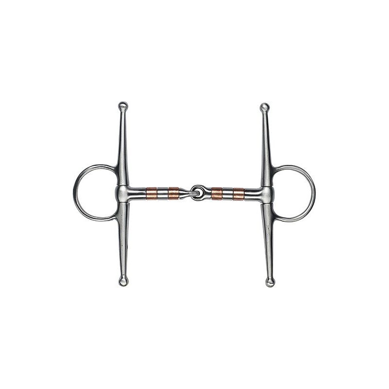 Трензель усики нержавеющая сталь, медные роллеры 12,5см