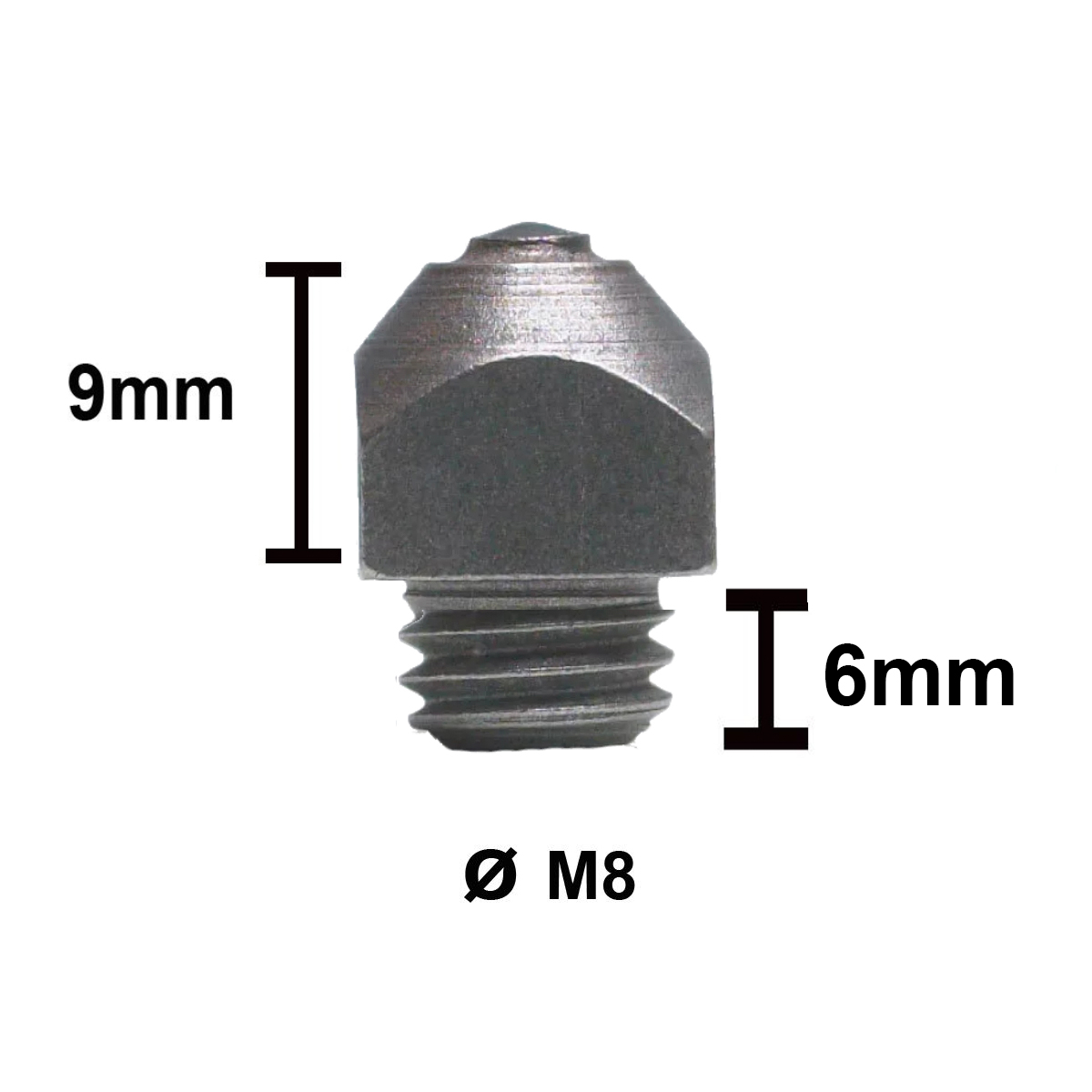 Шипы для подков зимние М8 с победитовой вставкой