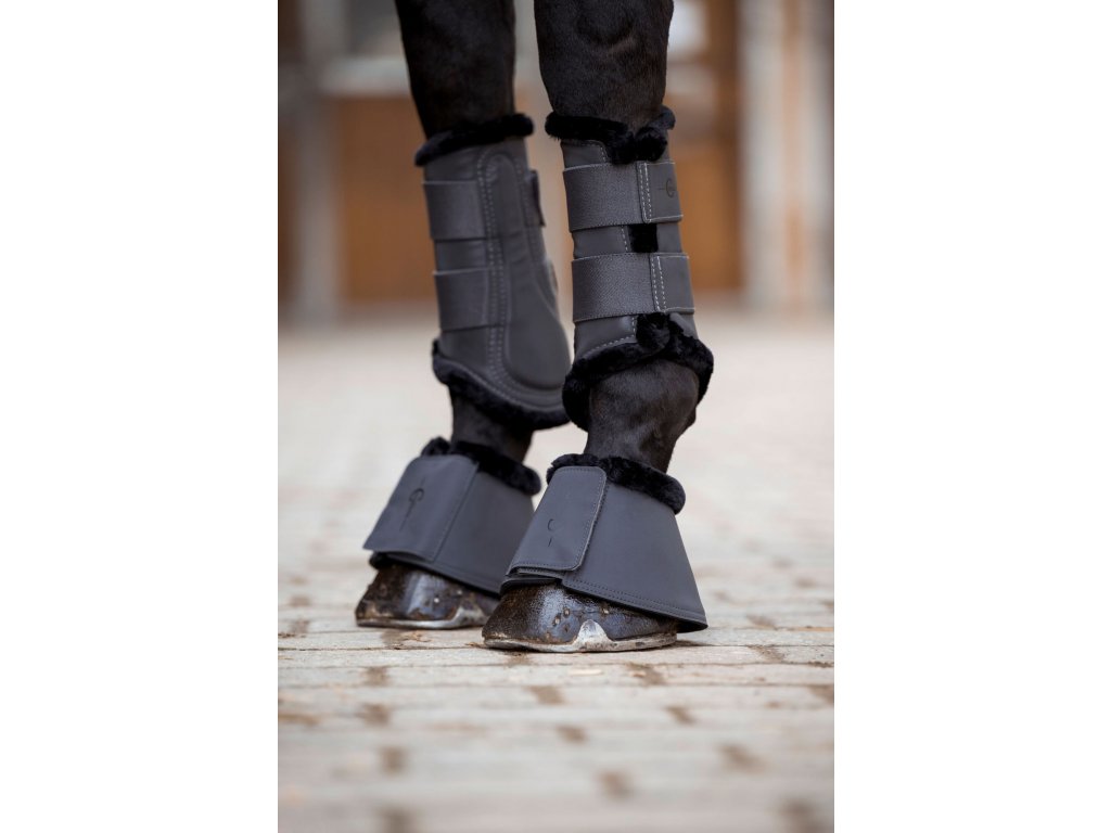 Кобуры (колокольчики) для защиты копыт, с иск. мехом, Covalliero