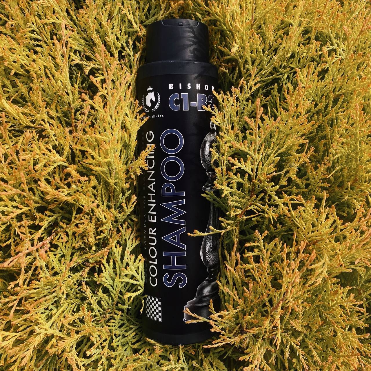 Шампунь-кондиционер оттеночный для лошадей вороной масти ChessPlaid, 500 мл.