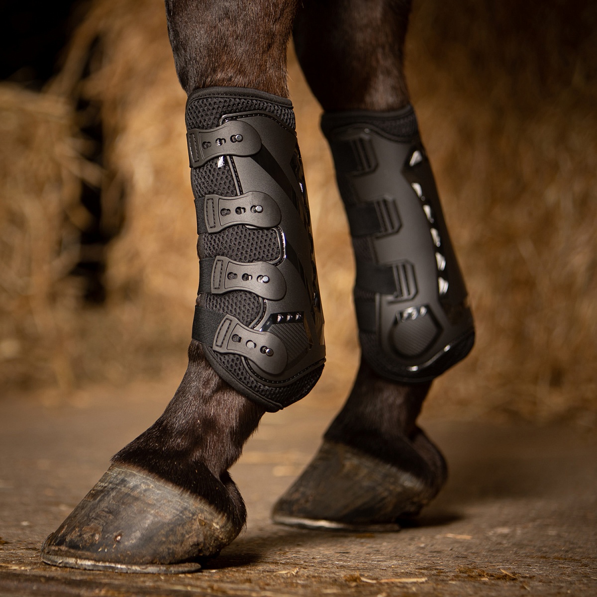 Ногавки выездковые Protection Air Mesh Pro Harry's Horse черные Full