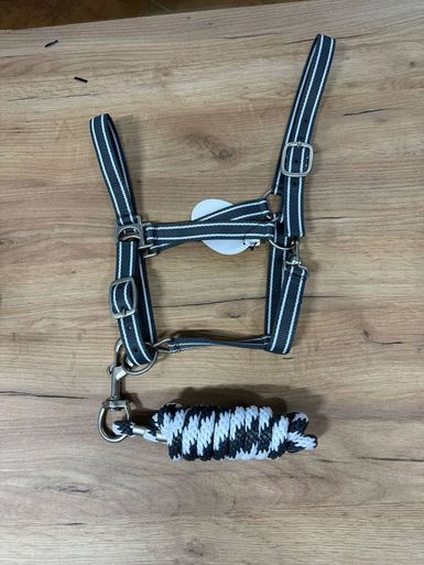 Недоуздок нейлоновый + чумбур PONY LeatherArt