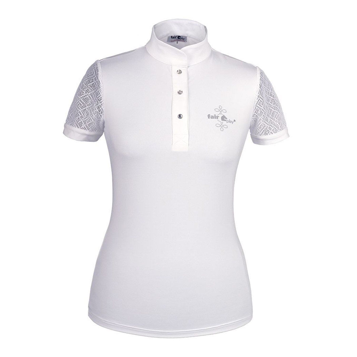 Блузка Fair Play Competition CECILE с коротким рукавом, белая