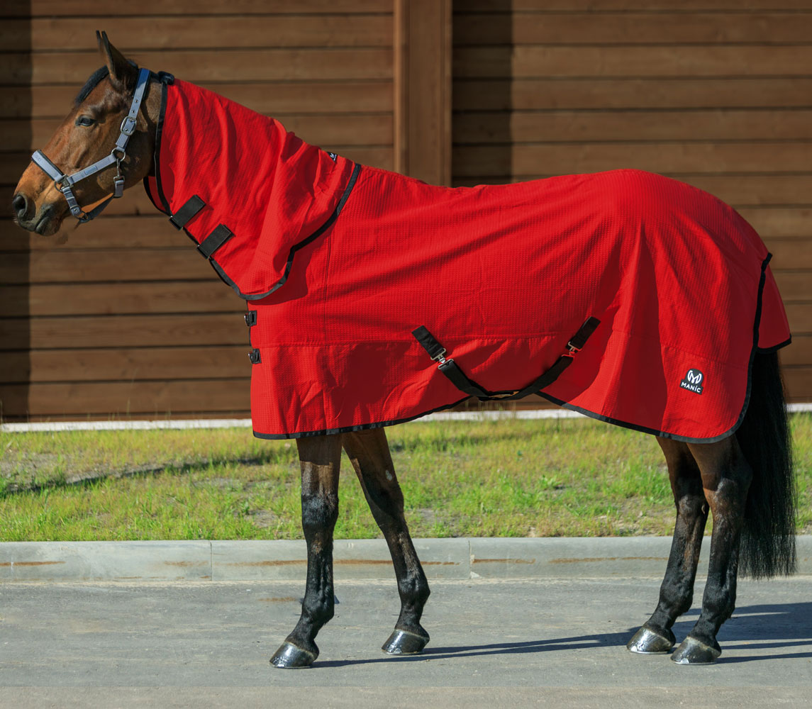 Попона вафельная Manic с капором