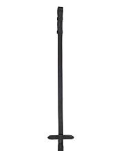 Повод Sophie прорезиненный на крючках чёрный