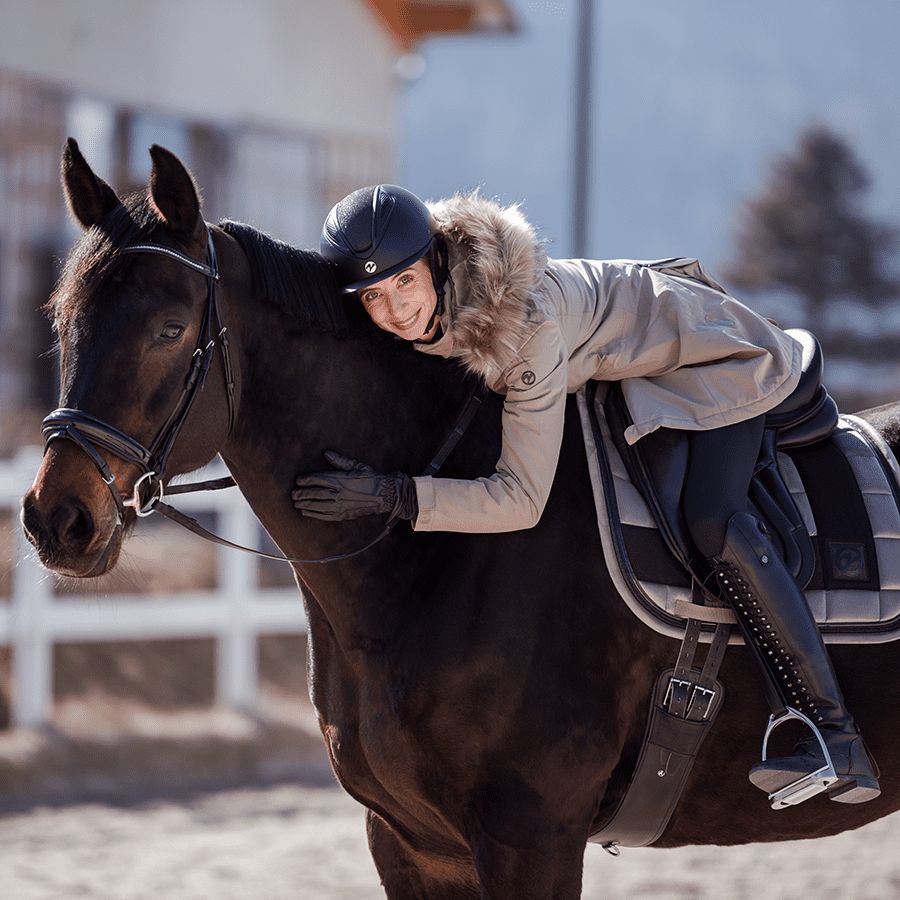 Сапоги для конного спорта зимние, со шнуровкой Laval pure wool BUSSE, Чёрные (40)