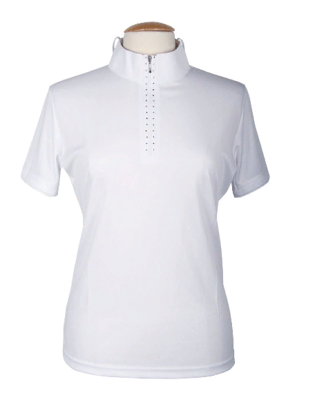 Рубашка белая "POLO" со стразами