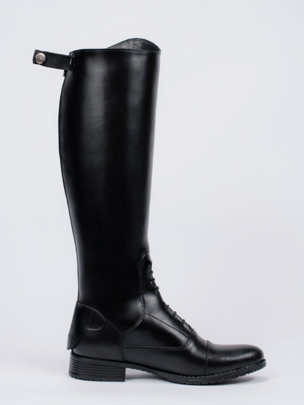 Сапоги кожаные для верховой езды со шнуровкой