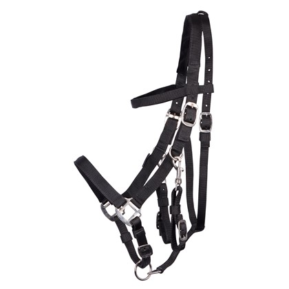 Узда-недоуздок нейлоновая (XFull) черная