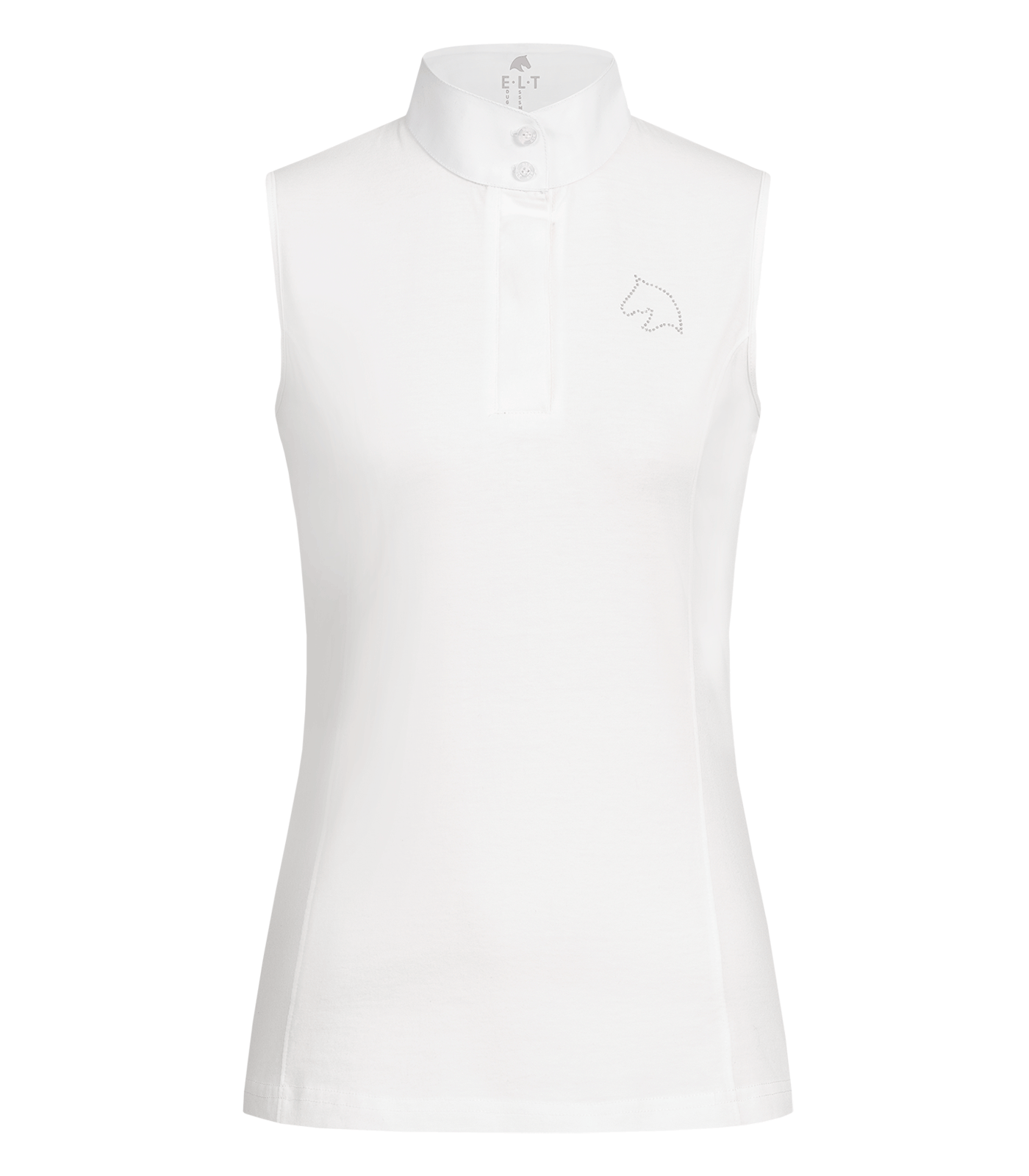 Футболка белая со стоячим воротом Lara, Waldhausen